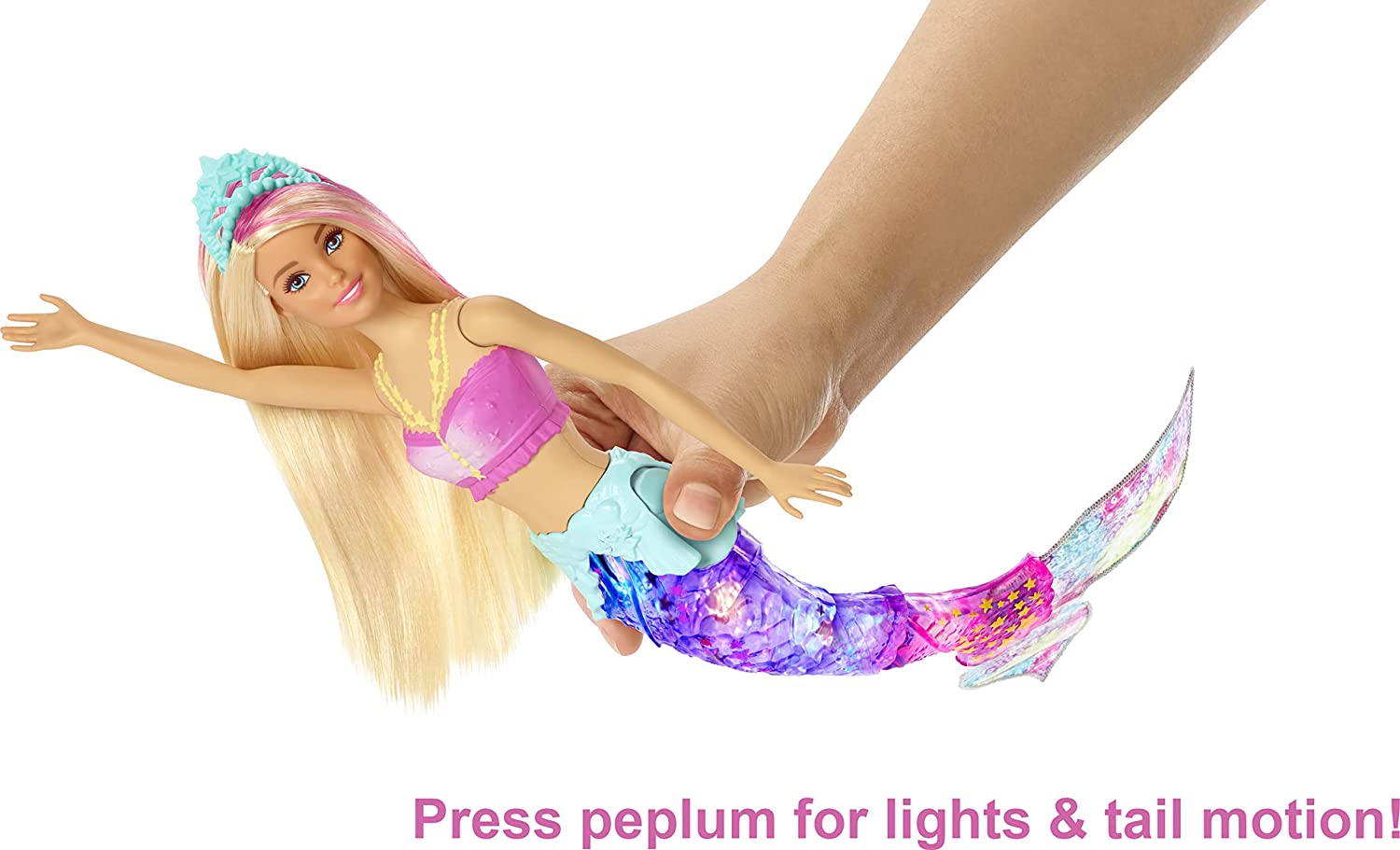 Muñeca Barbie Mermaid con luz y movimientos