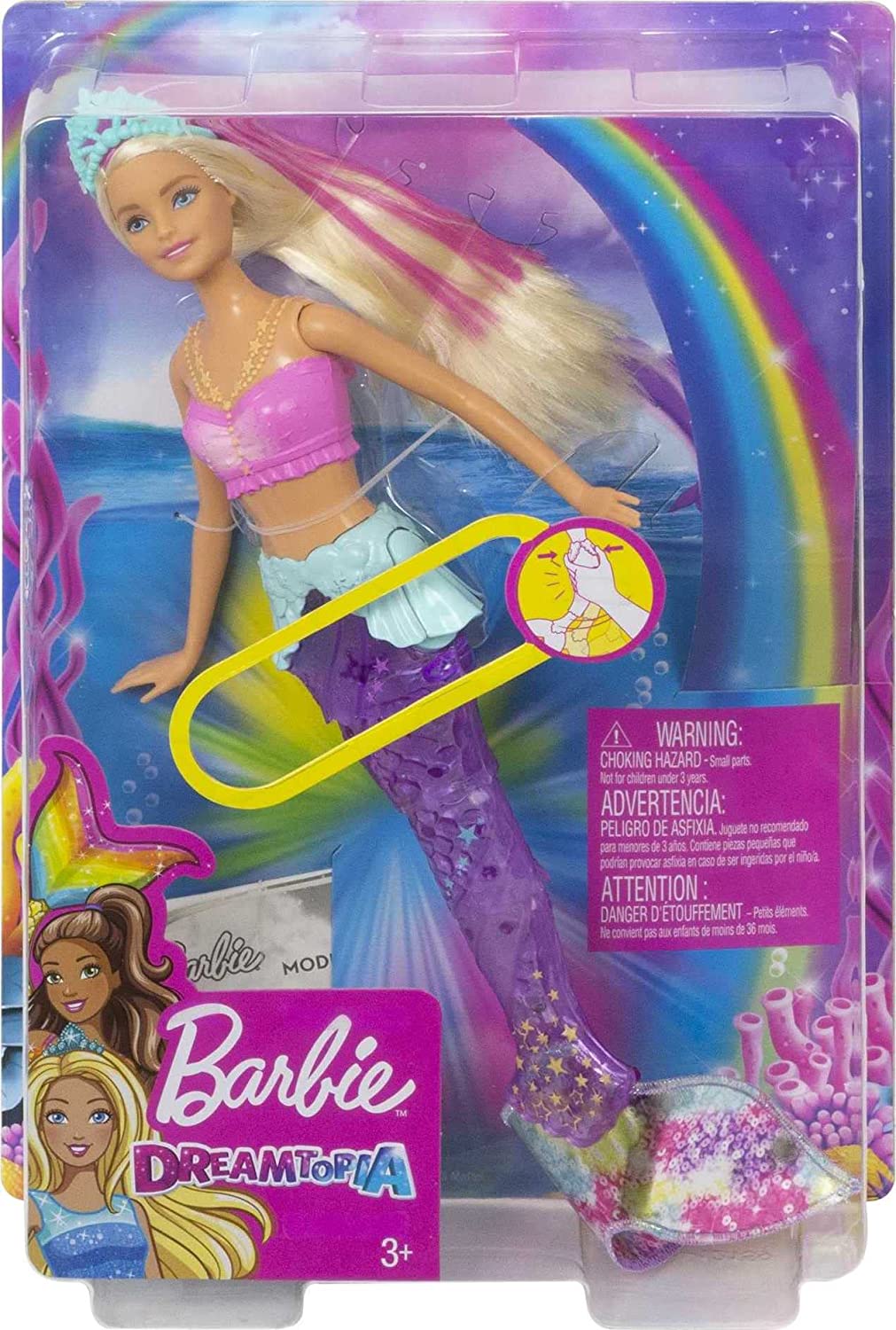 Muñeca Barbie Mermaid con luz y movimientos