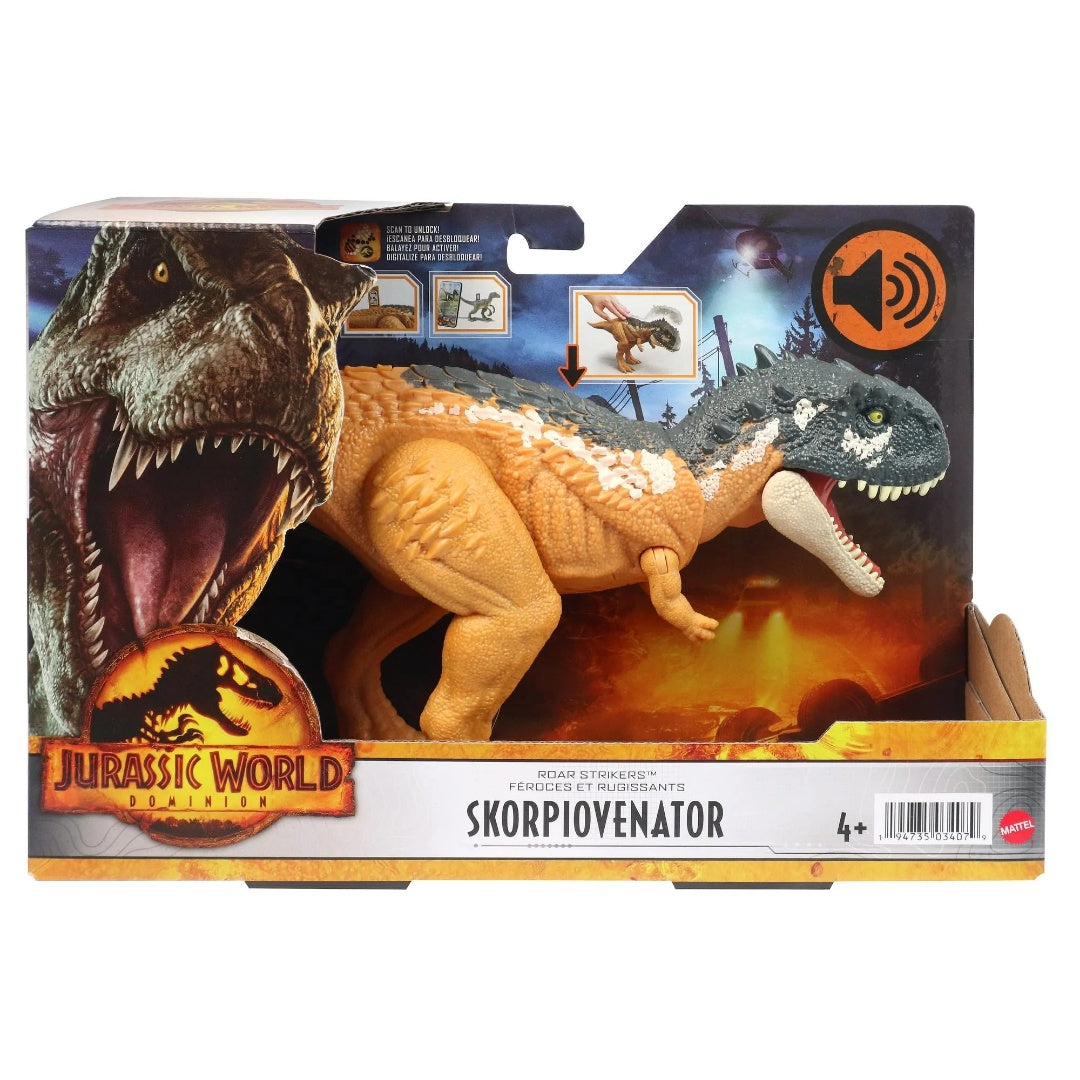 Jurassic World dinosaurio Skorpiovenator Ruge Y Ataca