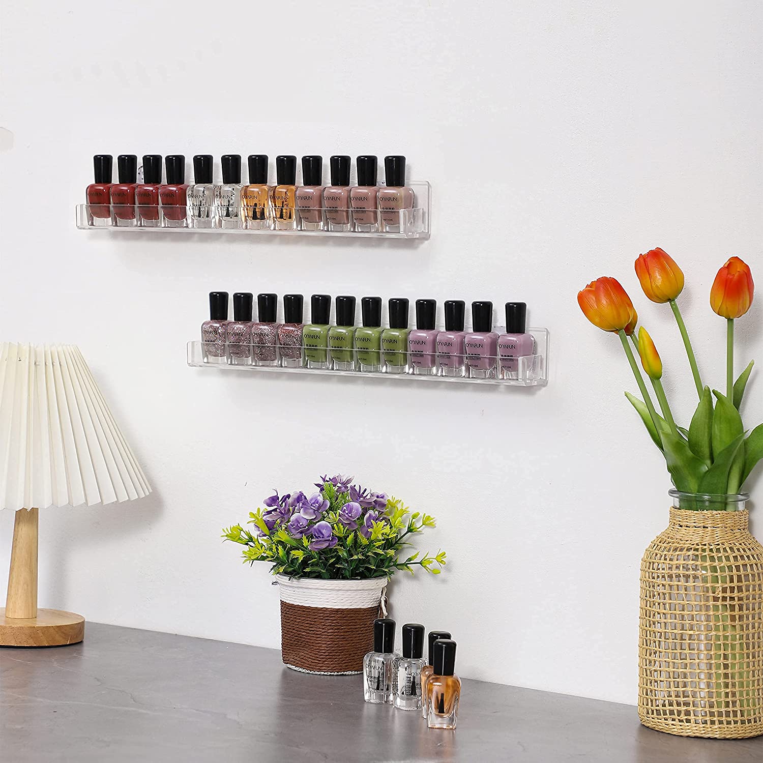 Organizador De Esmalte De Uñas Estante De Pared