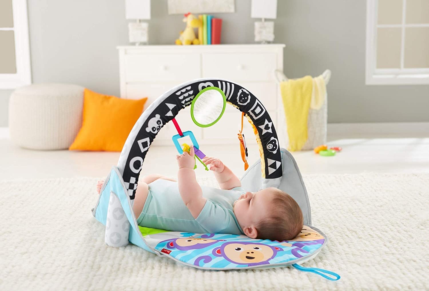 Gimnasio de actividades para bebe Fisher Price 2 En 1 Flip & Fun