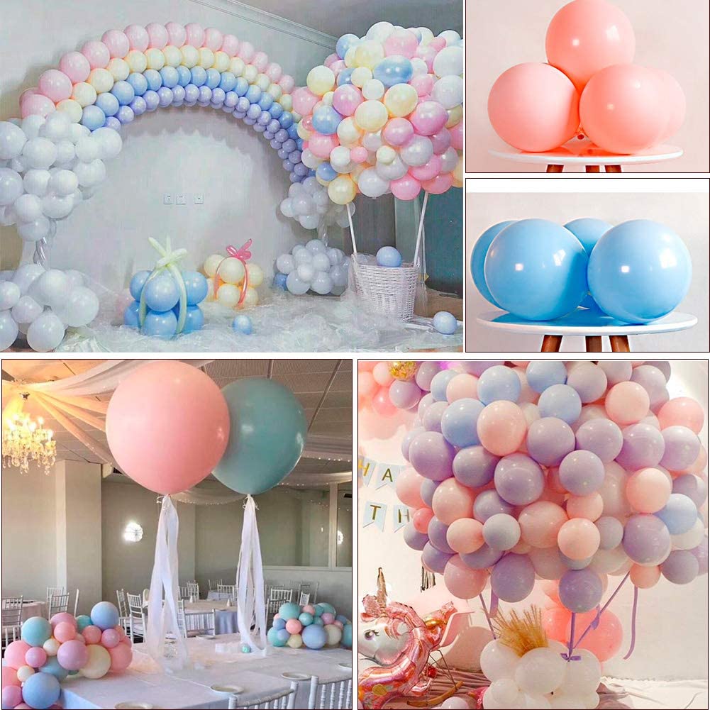 Globos de látex de color pastel deco orgánica