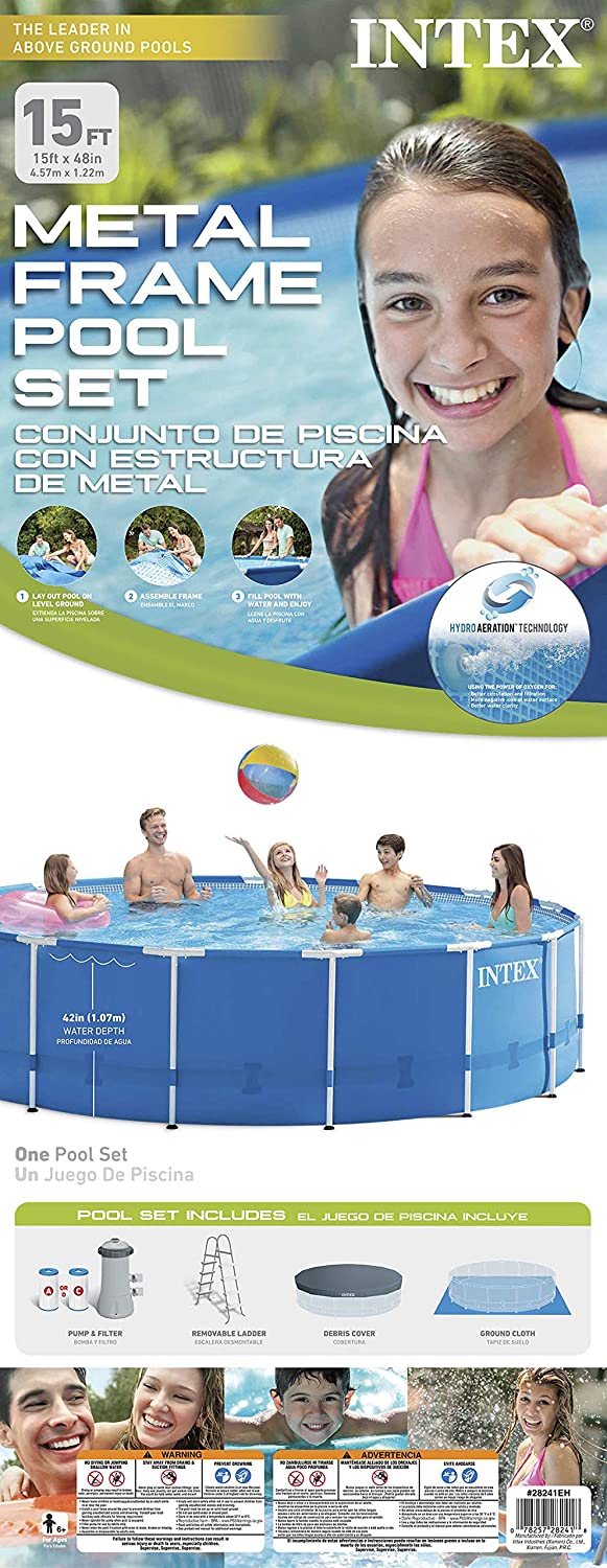 Piscina Intex Estructural 16805 L 457x122cm kit completo