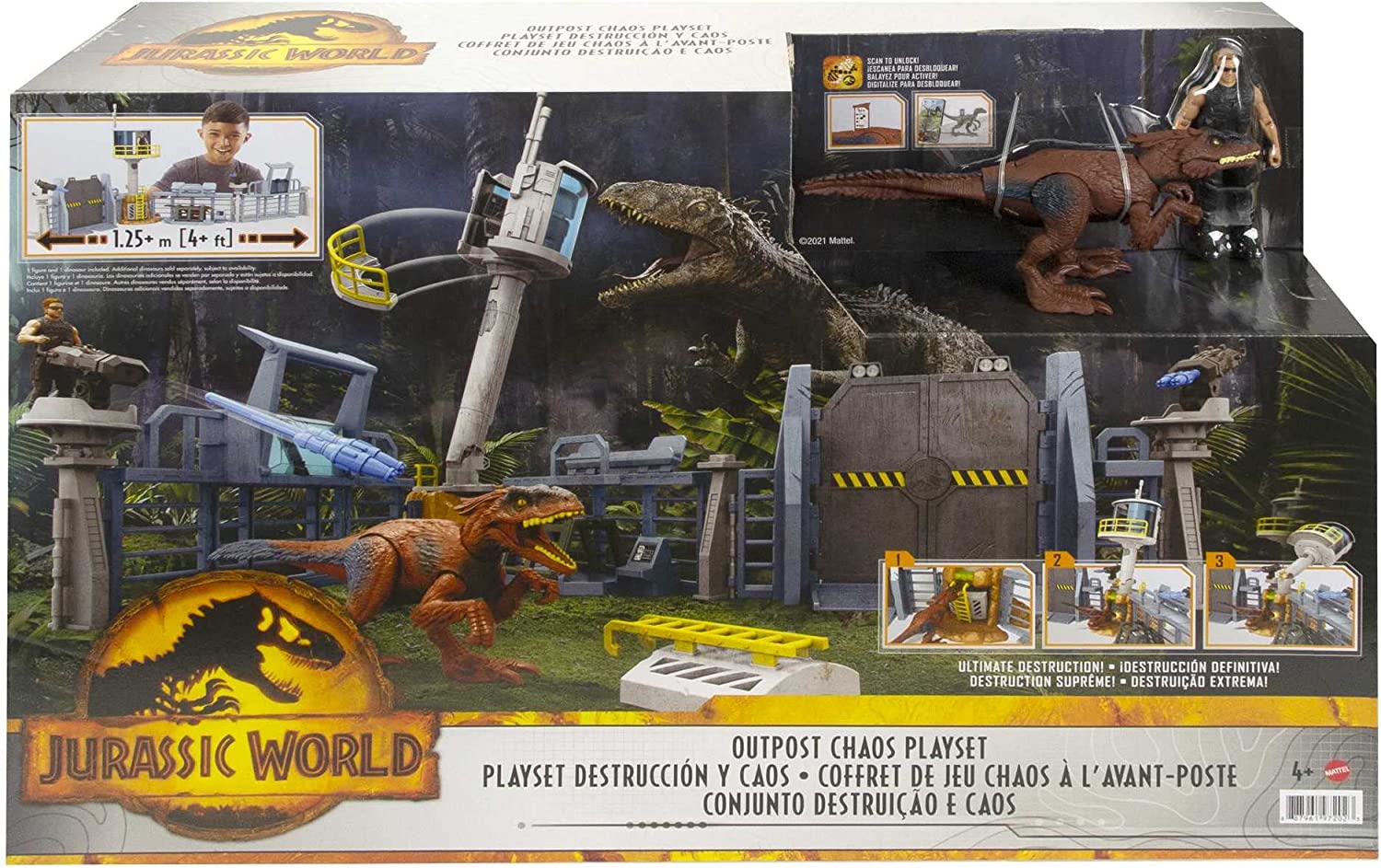 Jurassic World -Juego de  Construccion- Con 2 Figuras