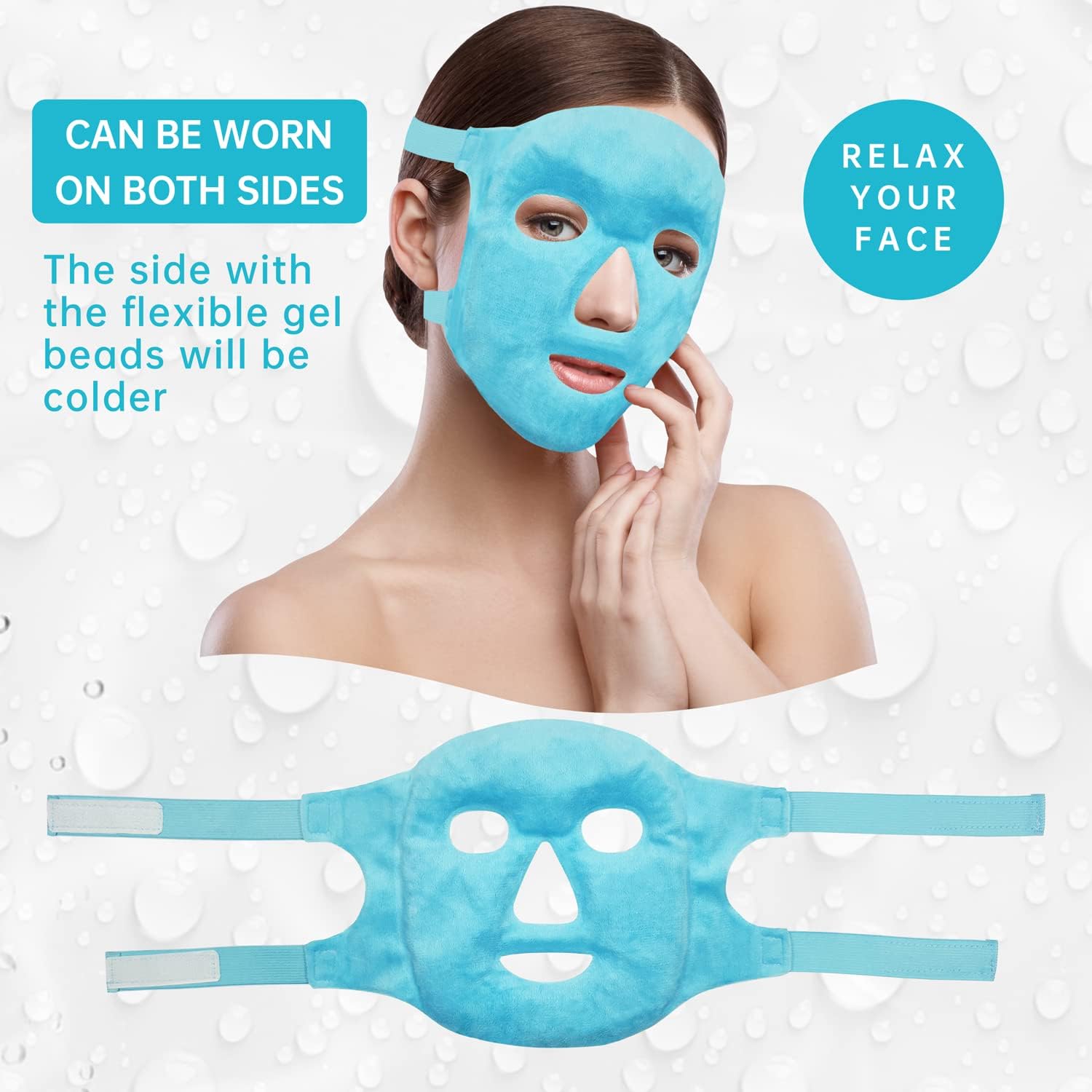 Máscara Facial Calor O Frio Spa Reutilizable