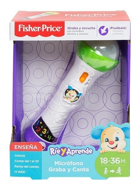 Micrófono Graba Y Canta Fisher Price Con Luces