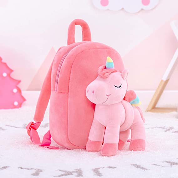 Mochila Con Peluche Unicornio Extra Suave