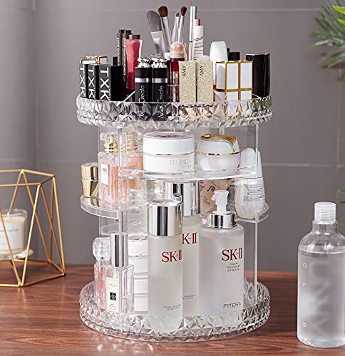 Organizador De Maquillaje Giratorio de acrílico Ajustable 4 niveles