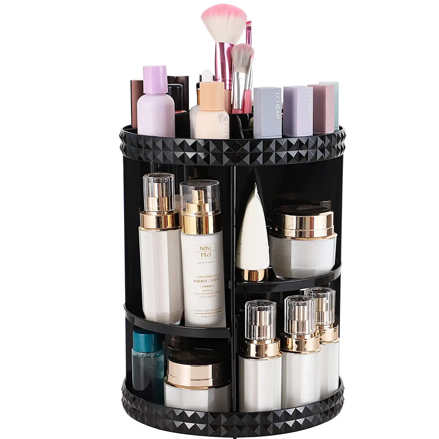 Organizador De Maquillaje Giratorio de acrílico Ajustable 4 niveles