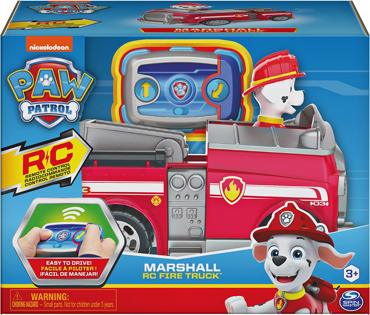 Paw Patrol Coche Con Control Remoto Marshall