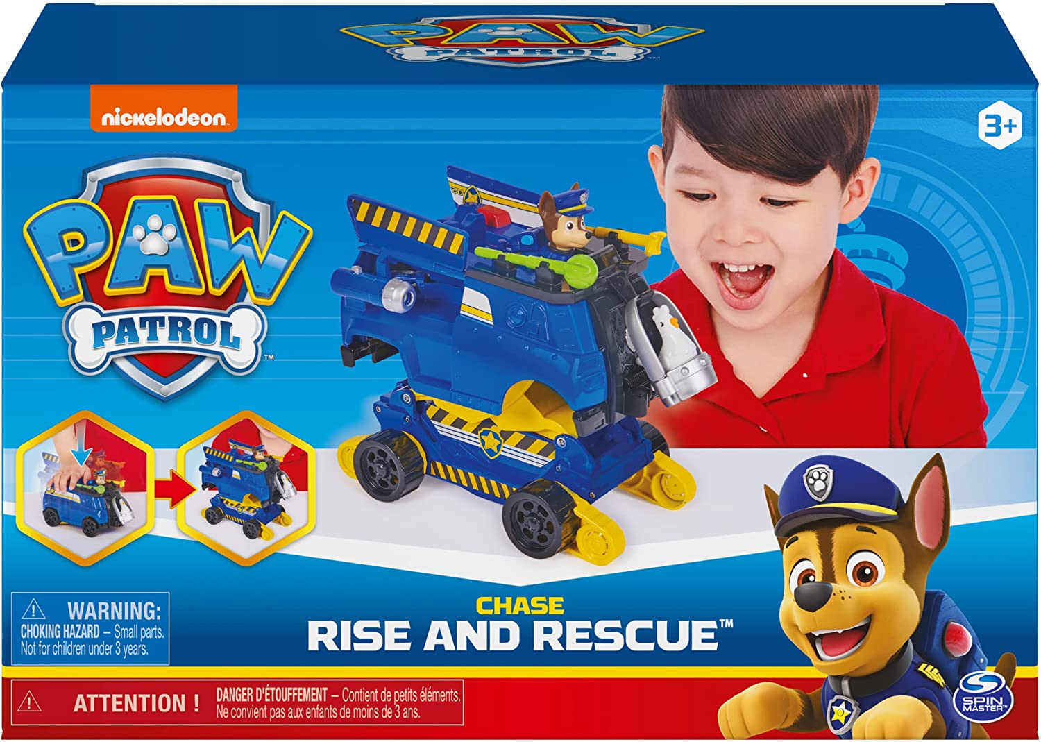 Paw Patrol Coche Transformador Con Figura Y Mas