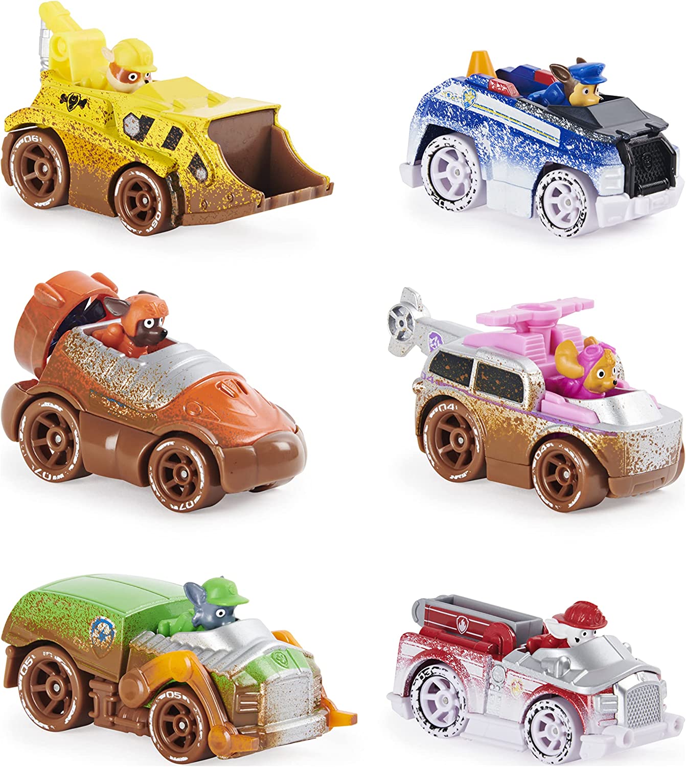 Paw Patrol Pack X6 Autos Patrulla De Cachorros