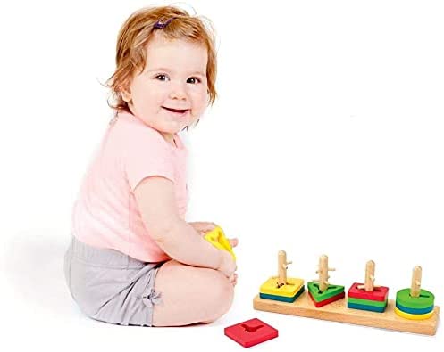 Puzzle De Madera Juego De Encastre Edushape Crazy Stick